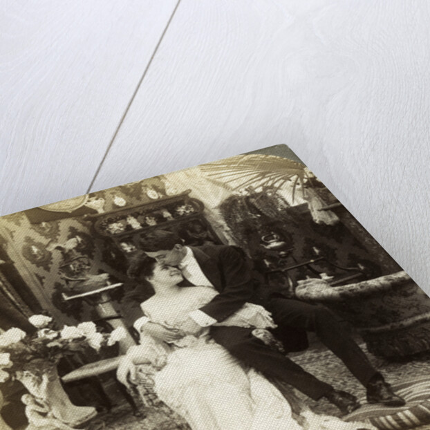 'George Greatly Admires Ethel's Beautiful Complexion' by Underwood & Underwood