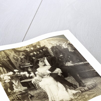 'George Greatly Admires Ethel's Beautiful Complexion' by Underwood & Underwood