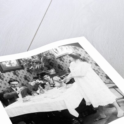 How Biddy Served the Tomatoes Undressed by American Stereoscopic Company