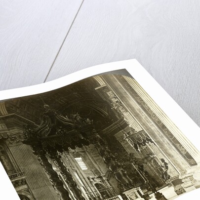 The great altar with its baldachin, St Peter's Basilica, Rome, Italy by Underwood & Underwood