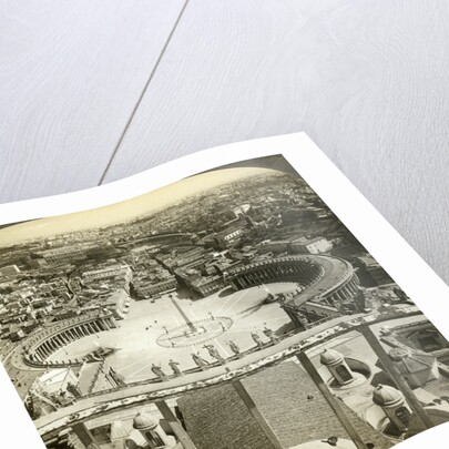 St Peter's Square from the dome of St Peter's Basilica, Rome, Italy by Anonymous