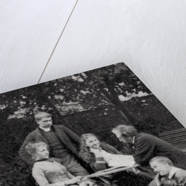 Gustave Eiffel, French engineer, with his family by Anonymous