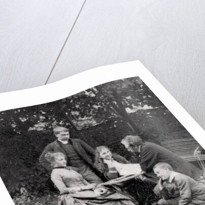 Gustave Eiffel, French engineer, with his family by Anonymous