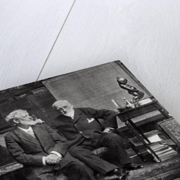 Jean Richepin, French poet, dramatist and novelist, and Leon Bonnat, French artist by Anonymous