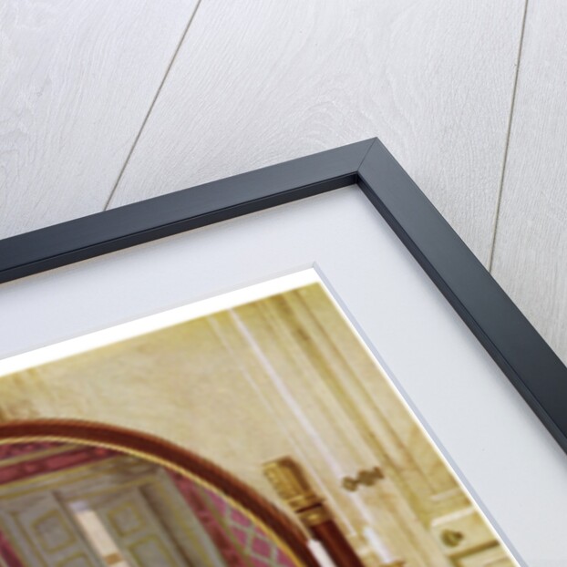 Oval mirror and bed of Napoleon I by Edwin Foley