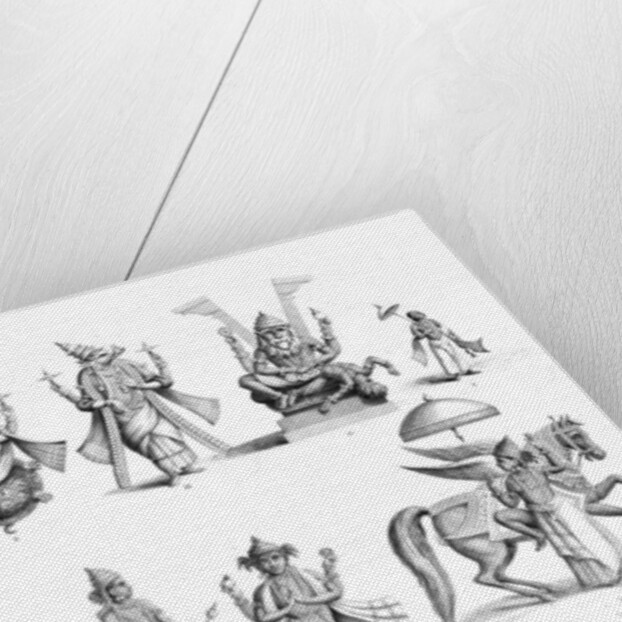 The Ten Abatars or Incarnations of Vishnu by A Thom