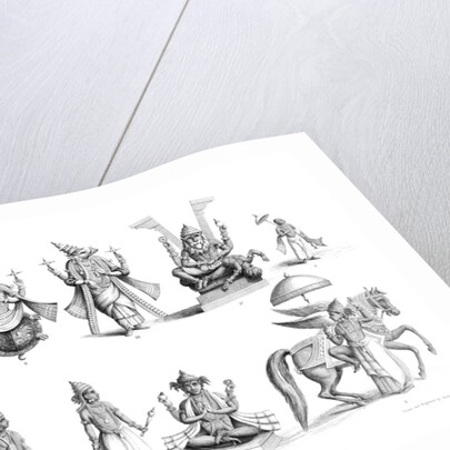 The Ten Abatars or Incarnations of Vishnu by A Thom
