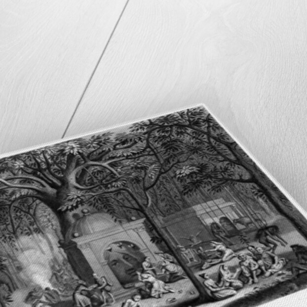 Hindu Fakirs Practising Their Superstitious Rites Under the Banyan Tree by Bell