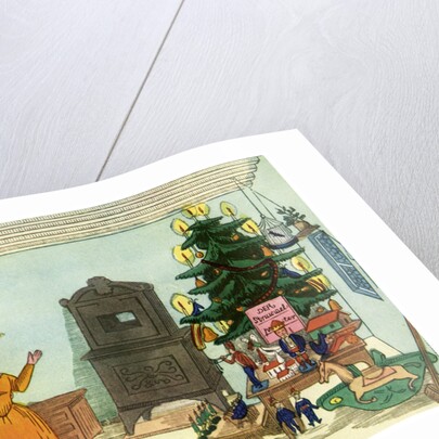 Christmas scene from King Nutcracker by Heinrich Hoffmann by Anonymous