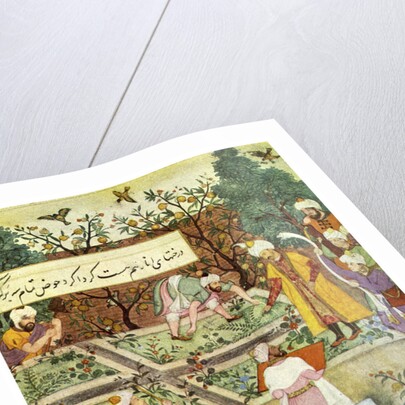 Babur superintending in the Garden of Fidelity by Anonymous