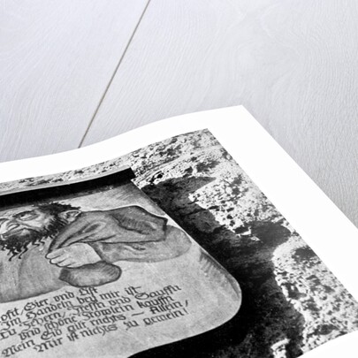 Anti-semitism: medieval inscription on the town wall, Rothenburg, Germany by Anonymous