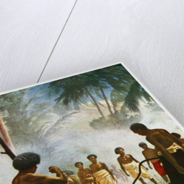 Fire walking in Fiji by Anonymous