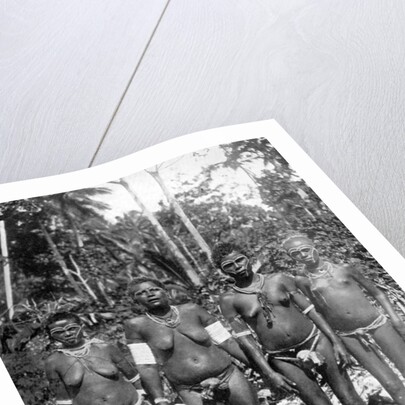 Women in festival attire, Melanesia by George Brown