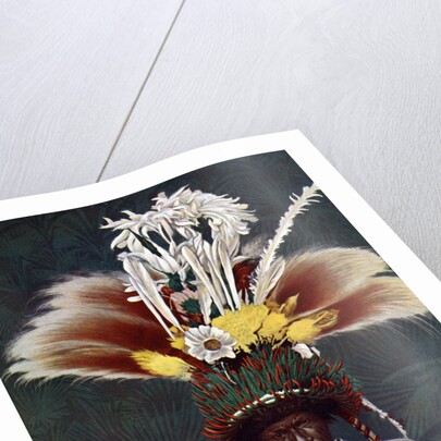 A Roro chief dressed for a ceremonial dance, Papua New Guinea by Charles Gabriel Seligman