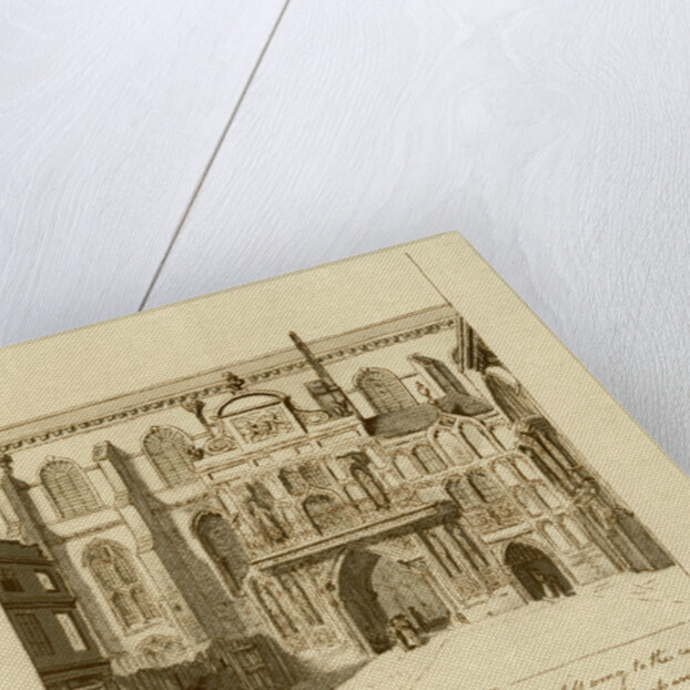 South view of the entrance to Guildhall, City of London by William Griggs