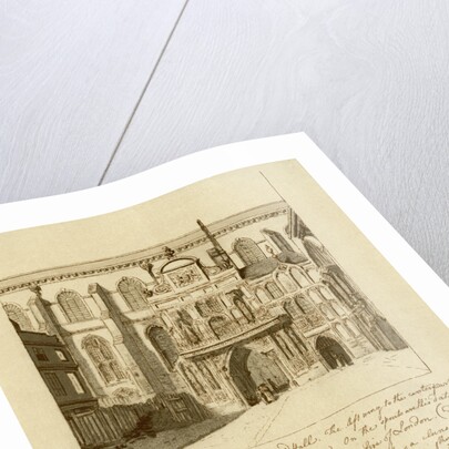 South view of the entrance to Guildhall, City of London by William Griggs