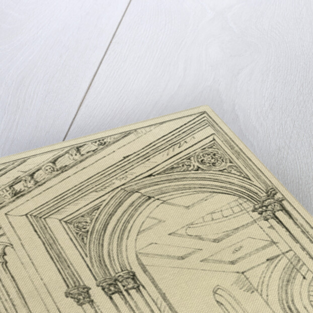 Entrance to the different courts of law, Guildhall, London, June 1815 by Anonymous