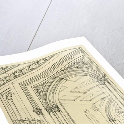 Entrance to the different courts of law, Guildhall, London, June 1815 by Anonymous