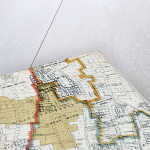 Plan of the Wards and Parishes in Which the Guildhall of the City of London is Situated by Anonymous