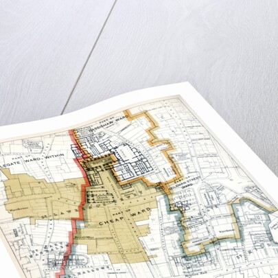 Plan of the Wards and Parishes in Which the Guildhall of the City of London is Situated by Anonymous