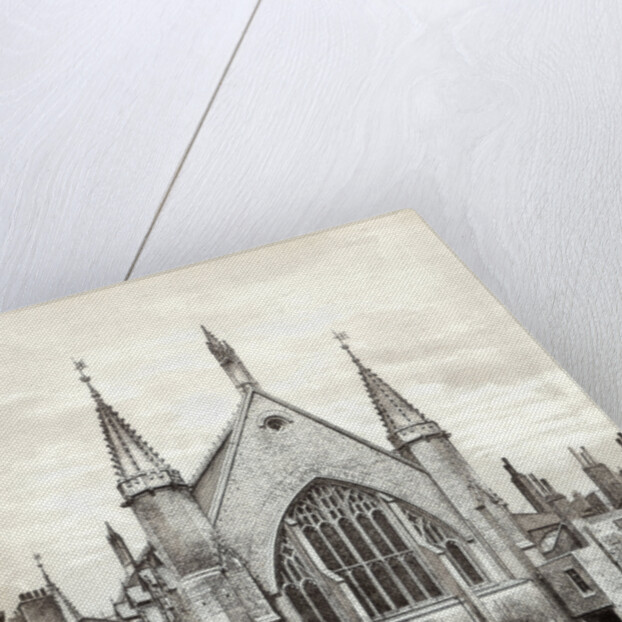 View of the east end of Guildhall and the Old Library, City of London by Anonymous