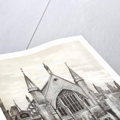 View of the east end of Guildhall and the Old Library, City of London by Anonymous