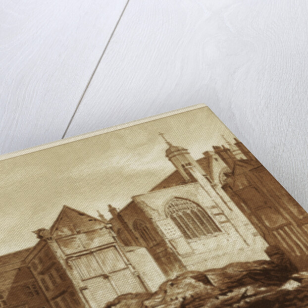 South-east view of Guildhall Chapel and Blackwell Hall, City of London by Anonymous