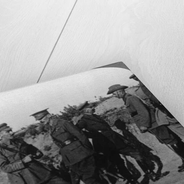 Lord Kichener reviews the situation at Gallipolli with ANZAC officers, World War I by Realistic Travels Publishers