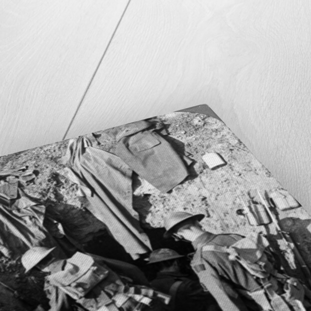 German dugout captured in the advance at Bapaume, France, World War I by Realistic Travels Publishers