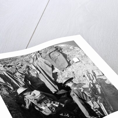 German dugout captured in the advance at Bapaume, France, World War I by Realistic Travels Publishers