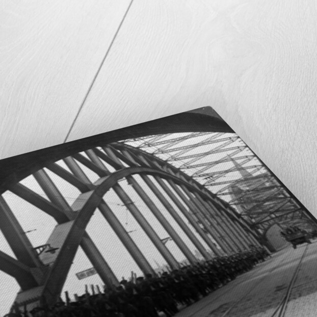 British troops crossing the bridge over the Rhine, Cologne, Germany by Realistic Travels Publishers