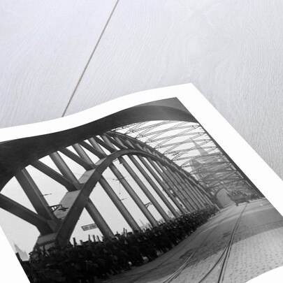 British troops crossing the bridge over the Rhine, Cologne, Germany by Realistic Travels Publishers
