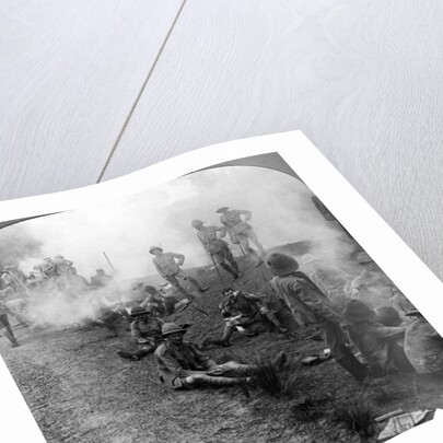 Early morning camp fires and breakfast, Persian Gulf, World War I by Realistic Travels Publishers