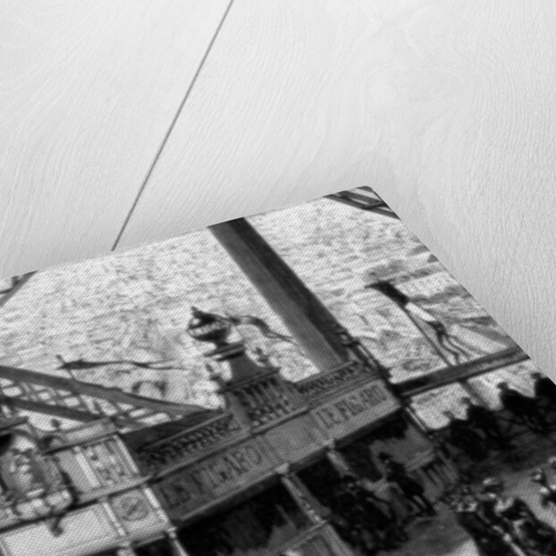 The pavilion of the Figaro, on the second storey of the Eiffel Tower, Paris by Anonymous