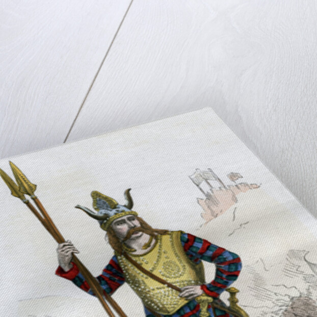 Gallic chief before the Roman conquest of Gaul, 1st century BC by A Tauxier