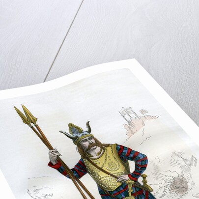 Gallic chief before the Roman conquest of Gaul, 1st century BC by A Tauxier