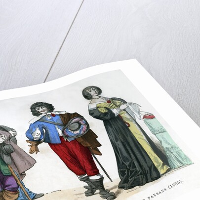 Peasants, a gentleman and a lady by Anonymous