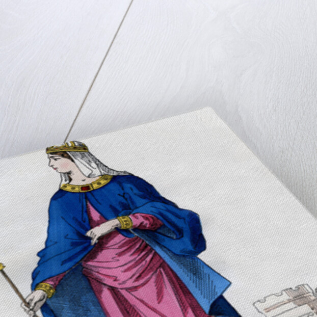 Frankish woman of the time of the Carolingians, 890-900 by Anonymous