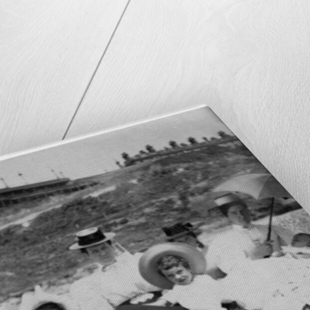 People on a beach by Anonymous