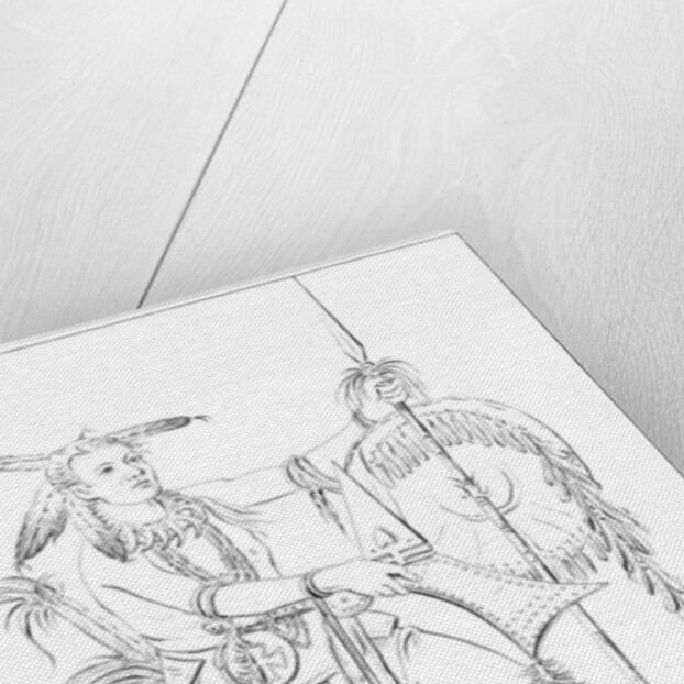 Sac or Fox brave, Rock Island, Upper Mississippi by Myers and Co