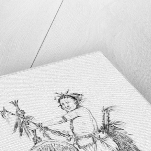 Sac or Fox brave, Rock Island, Upper Mississippi by Myers and Co