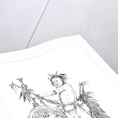 Sac or Fox brave, Rock Island, Upper Mississippi by Myers and Co