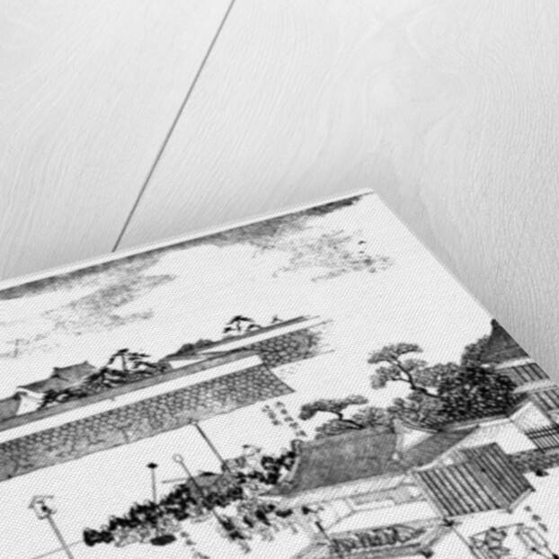 Feudal chief's procession entering the shogun's palace, Japan by Anonymous