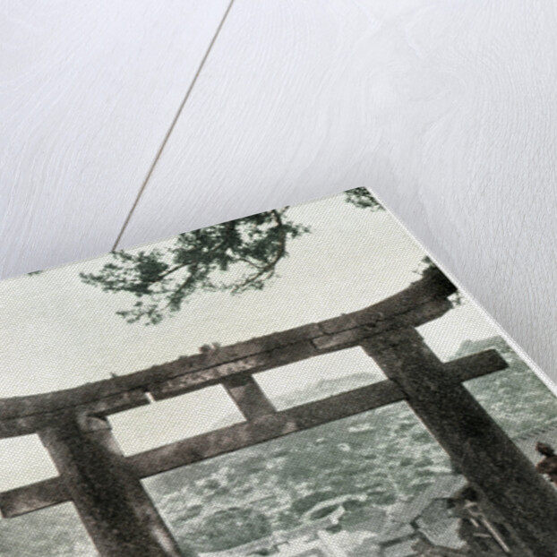 Stone torii, Suwa Temple, Nagasaki, Japan by Anonymous