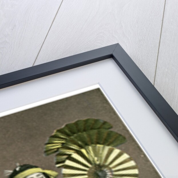 Girl performing a fan dance, Japan by Anonymous