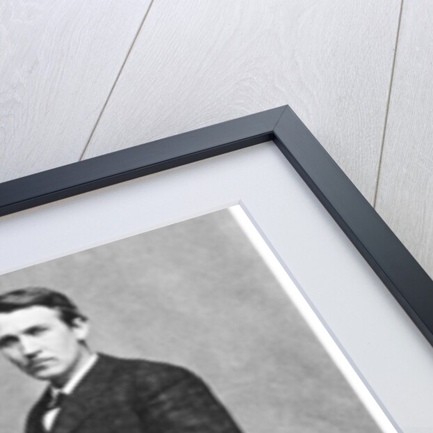 Thomas Alva Edison, American inventor, with his phonograph by Anonymous