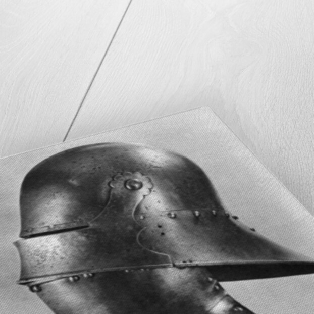 Visored sallet and bevor by Anonymous