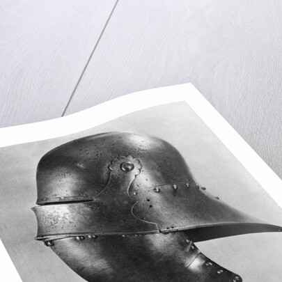 Visored sallet and bevor by Anonymous