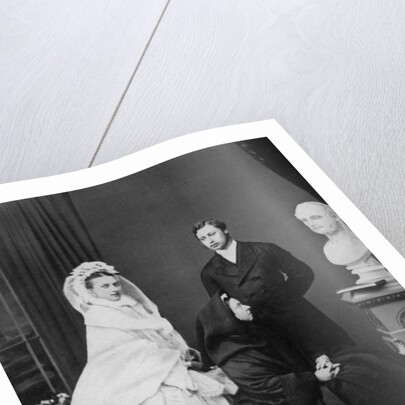 Queen Victoria with the Prince and Princess of Wales on the day of their marriage by Anonymous