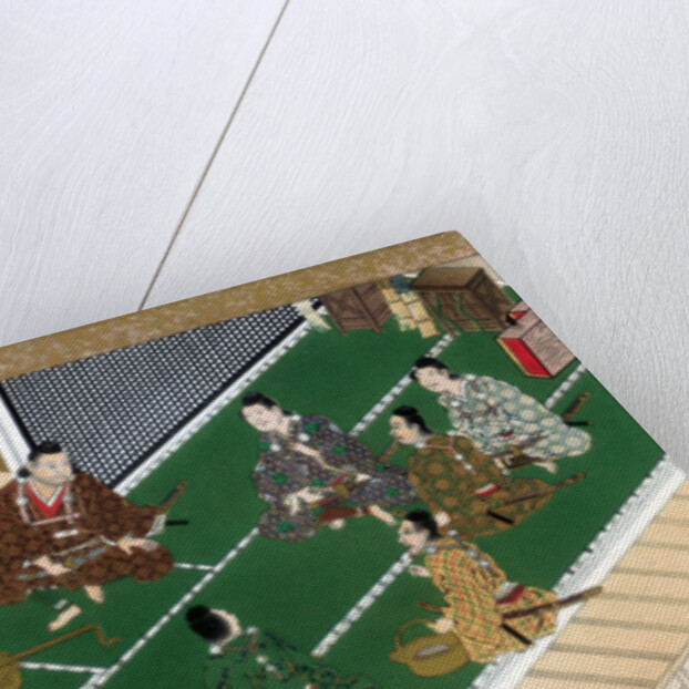 Raiko and his comrades before the demon robber by Anonymous